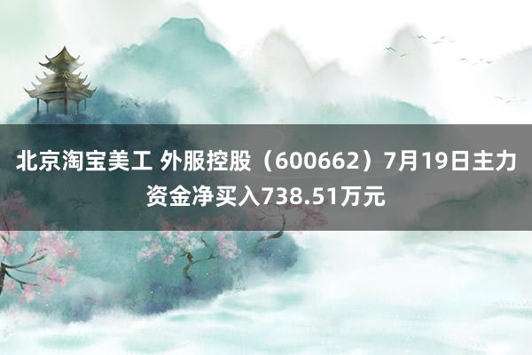 北京淘宝美工 外服控股（600662）7月19日主力资金净买入738.51万元